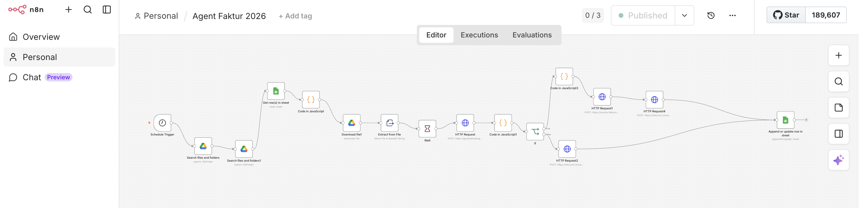 n8n workflow Agent Faktur 2026